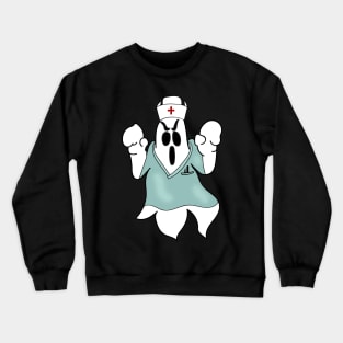 Ghost Nurse Halloween T-Shirt Crewneck Sweatshirt